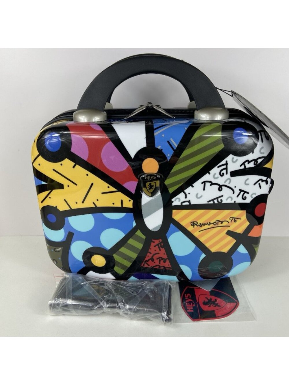 NEW *Read* Heys USA Britto Beauty Hard Case Butterfly Cosmetic Makeup Luggage